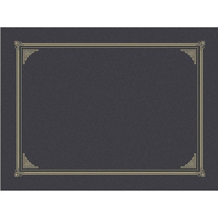 Geographics Certificate, Document Cover, 12-1/2"x9-3/4", 6/PK, Metallic Gray PK GEO47400